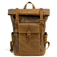 Load image into Gallery viewer, Oil Wax Cloth Backpack