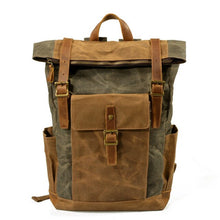 Load image into Gallery viewer, Oil Wax Cloth Backpack