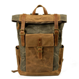 Oil Wax Cloth Backpack