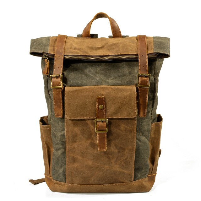 Oil Wax Cloth Backpack