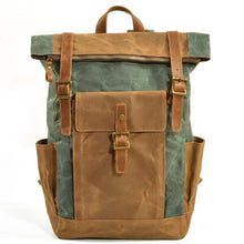 Load image into Gallery viewer, Oil Wax Cloth Backpack