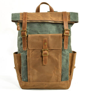 Oil Wax Cloth Backpack