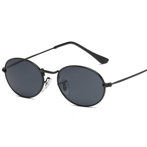 Female Retro Oval Sunglasses