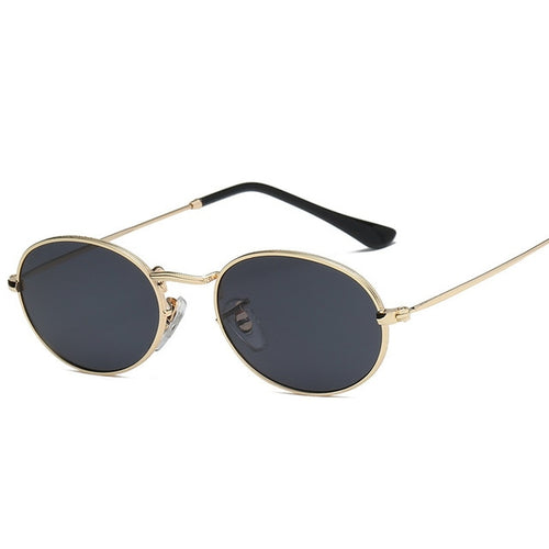Female Retro Oval Sunglasses