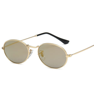 Female Retro Oval Sunglasses