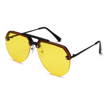 Load image into Gallery viewer, Male Semi Rimless Pilot Sunglasses