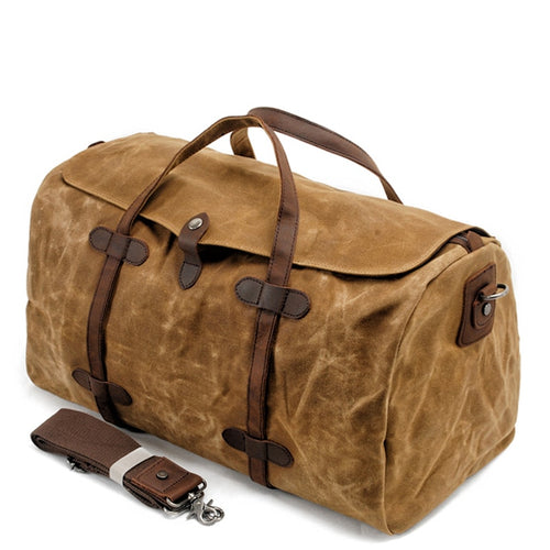 Pure Cotton Leather Travel Bag
