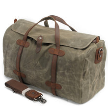 Load image into Gallery viewer, Pure Cotton Leather Travel Bag