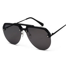 Load image into Gallery viewer, Male Semi Rimless Pilot Sunglasses