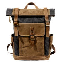 Load image into Gallery viewer, Oil Wax Cloth Backpack