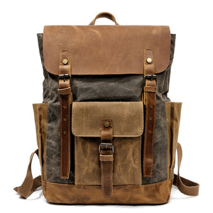 Oil Wax Cow Leather Backpack