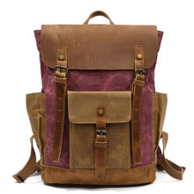 Load image into Gallery viewer, Oil Wax Cow Leather Backpack