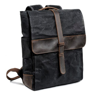 Leather Luxury Canvas Backpack