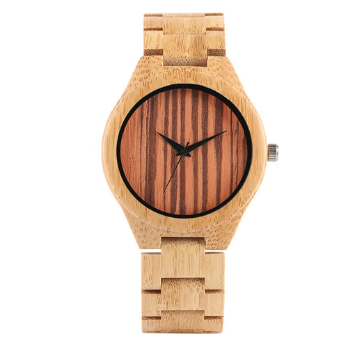Male Wooden Strap Watch