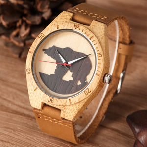 Male Polar Bear Silhouette Watch