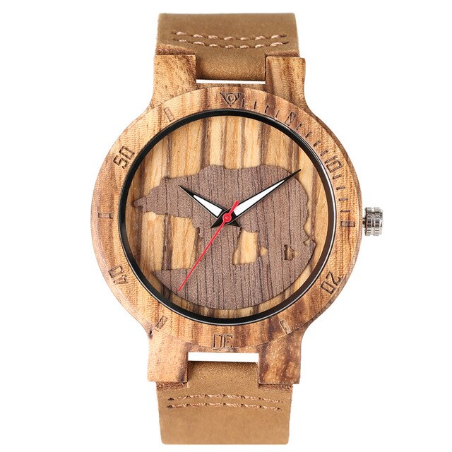 Male Polar Bear Silhouette Watch