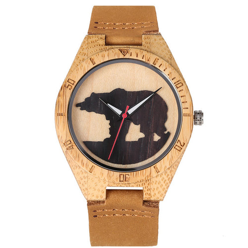 Male Polar Bear Silhouette Watch