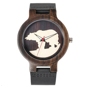 Male Polar Bear Silhouette Watch