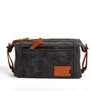 Waterproof  Waxed Travel Cosmetic Bag