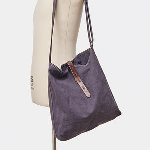 Simple Canvas Slant Bag